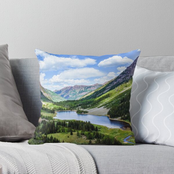 Item preview, Aspen Landscape Mountains Cloudy Sky. Chasm lake designed and sold by PureCanvas.