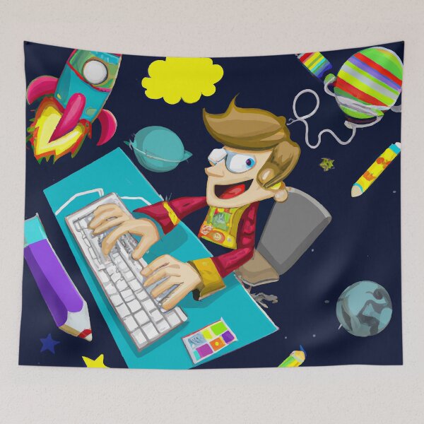 Item preview, Graphic designer designing in space. Start up, marketing, management, process with computer designed and sold by yunuzdemirtas.