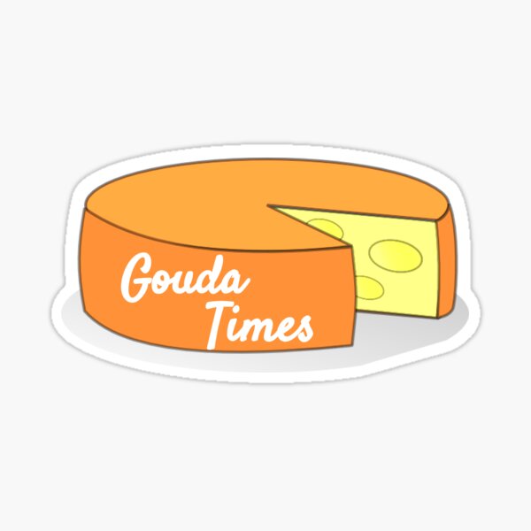 Vista previa del artículo con la obra «Gouda Times», diseñado y vendido por kateweav.