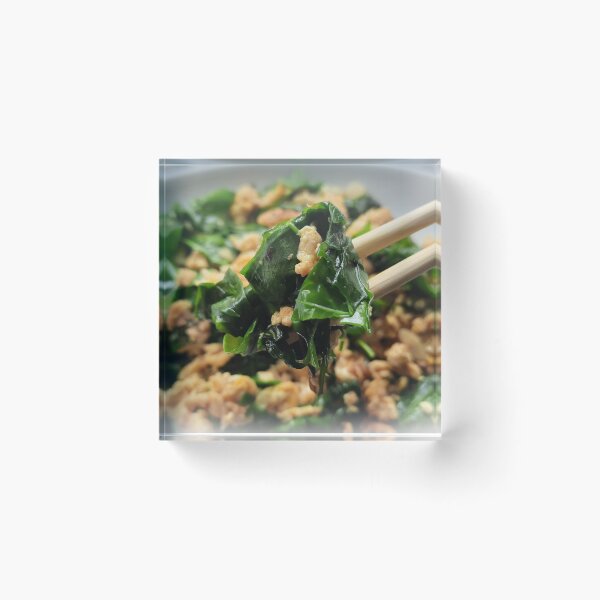 Item preview, Asian grilled chicken with green vegetables designed and sold by kall3bu.