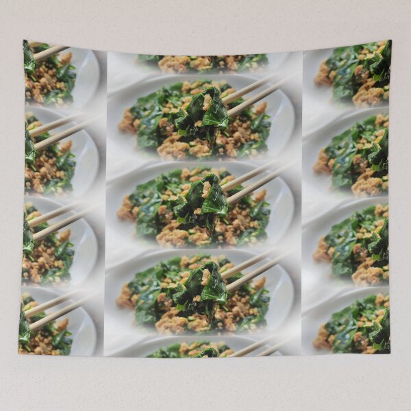 Item preview, Asian grilled chicken with green vegetables designed and sold by kall3bu.