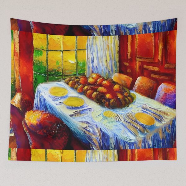 Item preview, Thanksgiving table ready for dinner designed and sold by REALDesign-Shop.