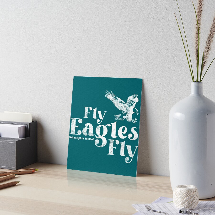 Philadelphia Eagles Fly Eagles Fly Football Gradient Tee | Art Board Print