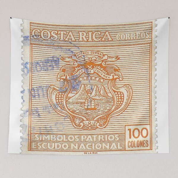 Item preview, Vintage 1987 Costa Rica Patriotic Symbols Stamp designed and sold by yousufi.