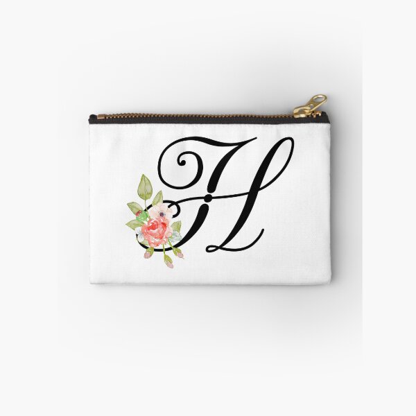 Item preview, Floral Monogram Fancy Script Letter H designed and sold by Grafixmom.