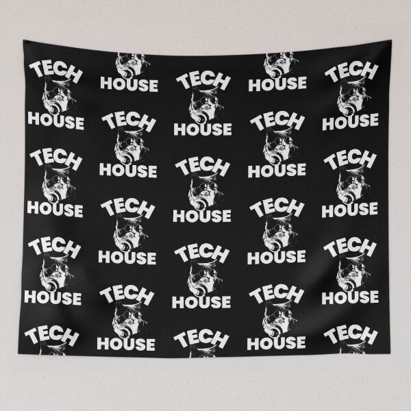 Item preview, Tech House Cool Cat designed and sold by Discothreadz.