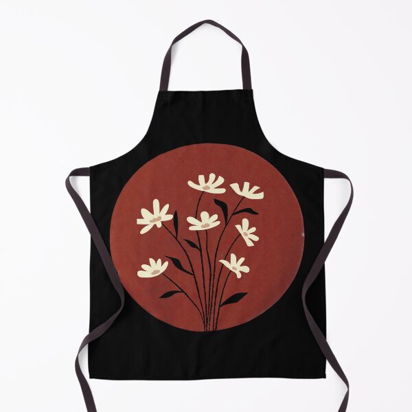 Item preview, Flowers on a red circle designed and sold by badbug.