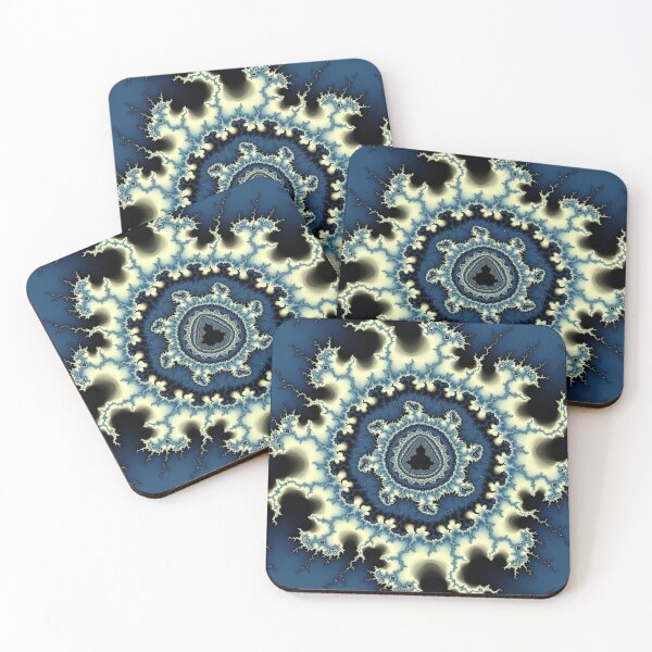 Item preview, Fractal de Mandelbrot azul designed and sold by pinkal.