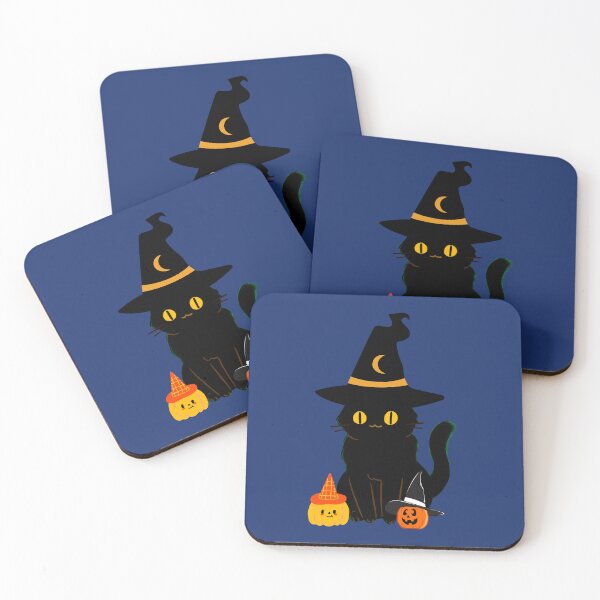 Artikelvorschau, Happy Halloween Cat Bat Grey, Kürbisfreunde entworfen und verkauft von AsteraStore89.