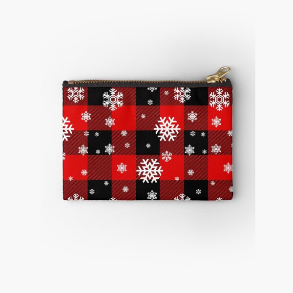 Item preview, Snowflakes Buffalo Plaid Pattern designed and sold by Coffee Lifestyle.