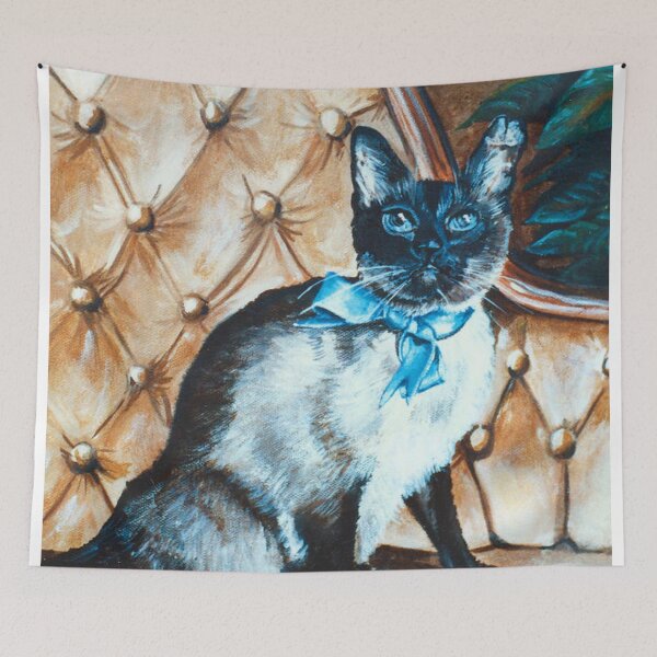 Item preview, KIE. THE SIAMESE CAT, WITH A CHEWED EAR designed and sold by Mackenzie Moulton International Artist .