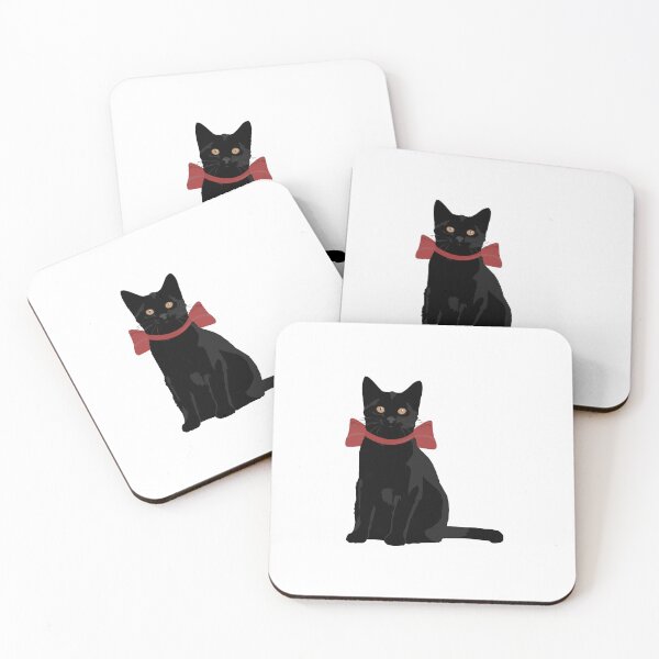 Item preview, Black Cat with Red Bow designed and sold by bluhak.
