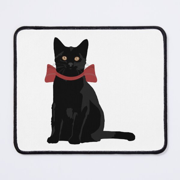 Item preview, Black Cat with Red Bow designed and sold by bluhak.