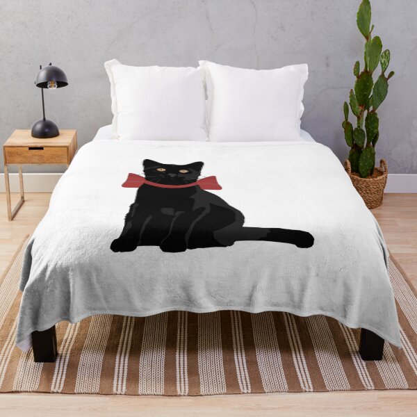 Item preview, Black Cat with Red Bow designed and sold by bluhak.