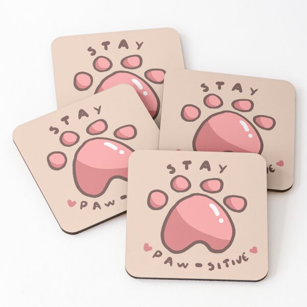 Item preview, Stay paw-sitive  designed and sold by Emmacnab.