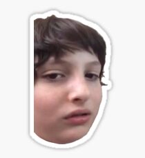 finn wolfhard meme sticker Sticker