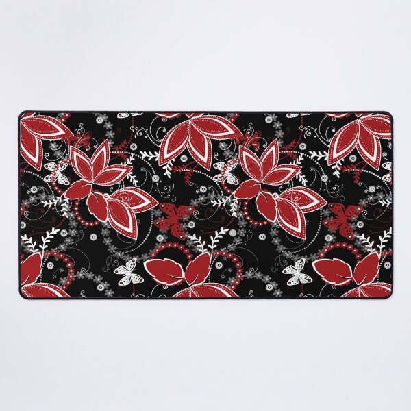 Item preview, Abstract ornament seamless pattern on red background designed and sold by fuzzyfox.