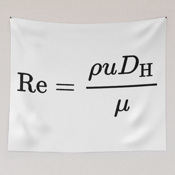 Item preview, Reynolds number, fluid dynamics, physics and engineering designed and sold by NoetherSym.