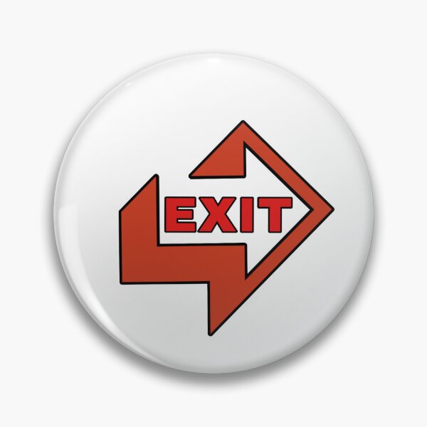 Item preview, Exit sign logo template design designed and sold by Trilala.