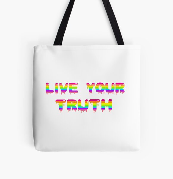 Live Your Truth (Rainbow Version) All Over Print Tote Bag