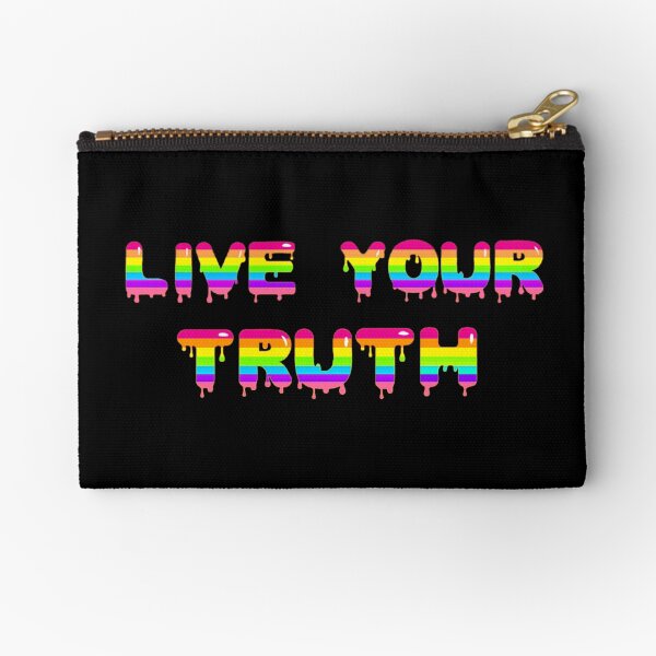 Live Your Truth (Rainbow Version) Zipper Pouch