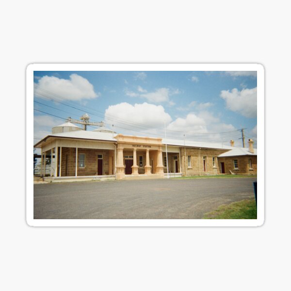 "Warwick train station on 35mm film" Sticker for Sale by dgt Redbubble