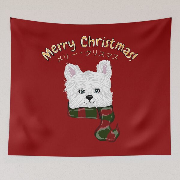 Item preview, Merry Christmas Westie designed and sold by Vedeme.