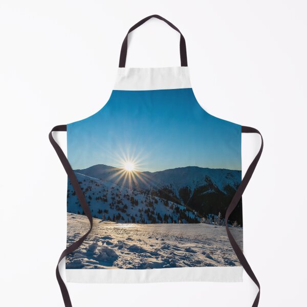 Item preview, sunrise in winter mountains with clear sky designed and sold by honza28683.