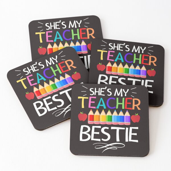 Item preview, Funny She's My Teacher Bestie Matching Teachers Best Friend designed and sold by Mo-Am.