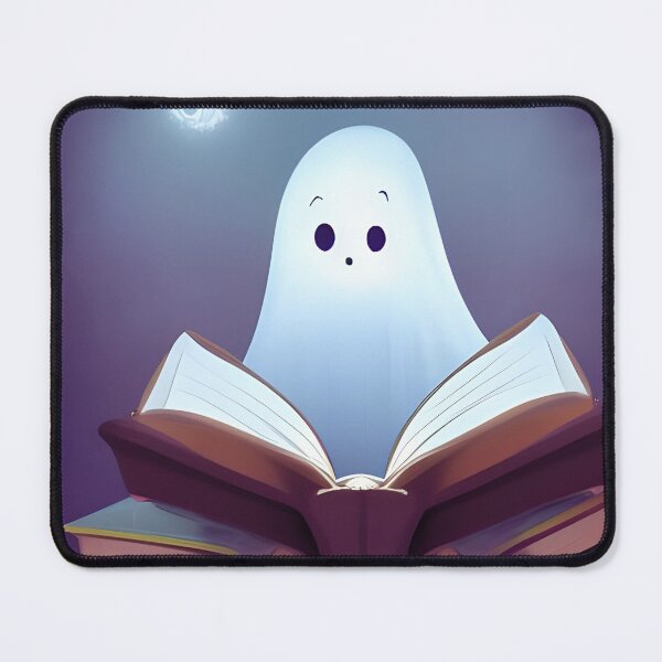 Item preview, A Cute Ghost Reading A Book designed and sold by ZenEverAI.