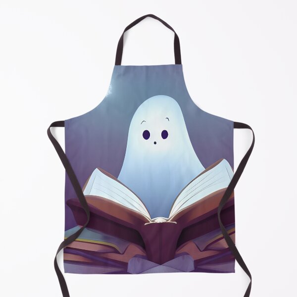 Item preview, A Cute Ghost Reading A Book designed and sold by ZenEverAI.