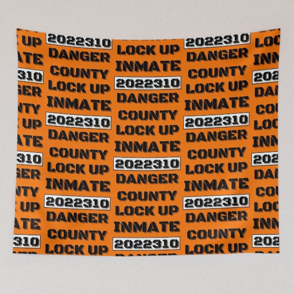 Item preview, LOCK UP INMATE, COUNTY JAIL INMATE, JAIL COSTUME, INMATE COSTUME, HALLOWEEM COSTUME designed and sold by R B Chrystal.