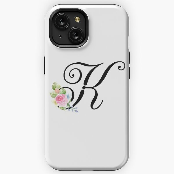 Letter A Black Watercolor Floral BOHO Monogram Case-Mate iPhone