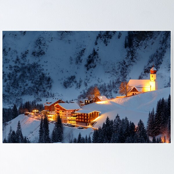 Ski Resort Poster