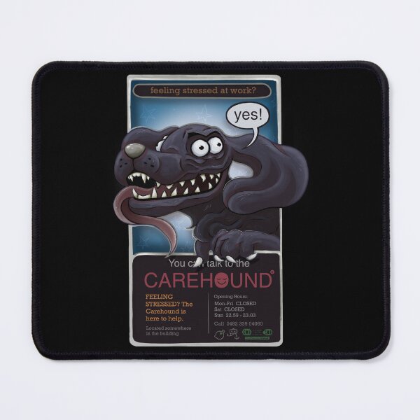Item preview, The Carehound (Poster) designed and sold by Pidgequill.