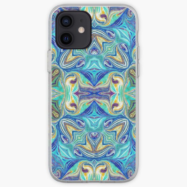 Marbled Flower iPhone Soft Case