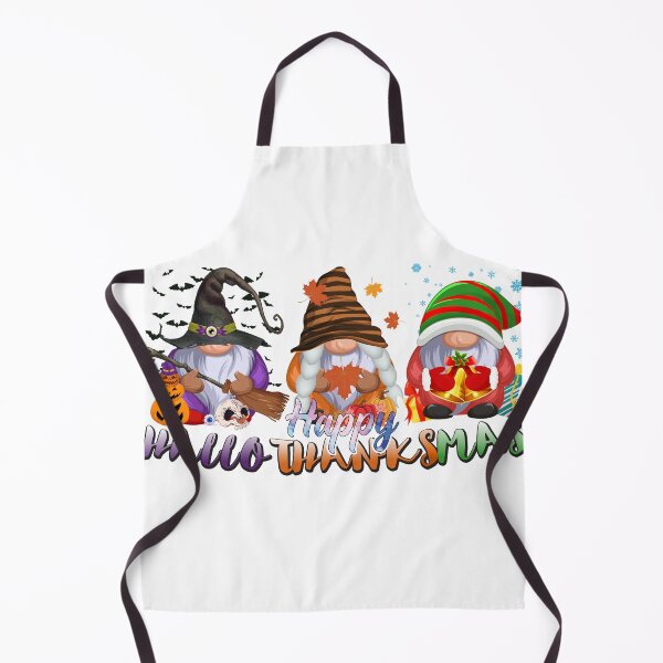 Item preview, Halloween Thanksgiving Christmas Happy HalloThanksMas Gnomes designed and sold by samirou99.