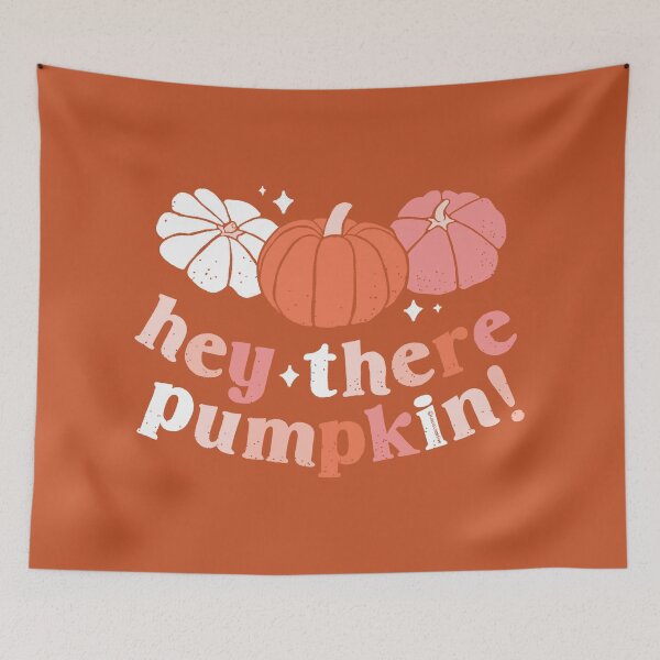 Item preview, Hey there, Pumpkin! - Fall Lettering - in Burnt Orange designed and sold by CircusCreative.