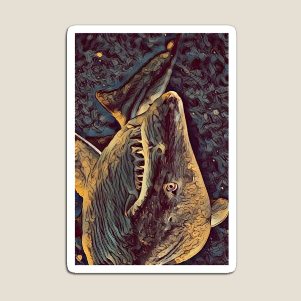 Item preview, Shark Close Up Dark designed and sold by Namsus-Printing.