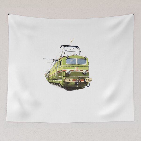 Item preview, VINTAGE LOCOMOTIVE ELECTRICAL LOCOMOTIVE RAILWAY LOVE TRAINS TRAIN DRIVER designed and sold by frikitren.