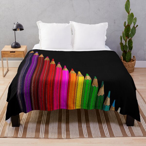 Item preview, Coloured pencils arranged in a slope. Black background. designed and sold by janesg.