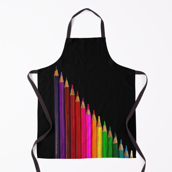 Item preview, Coloured pencils arranged in a slope. Black background. designed and sold by janesg.