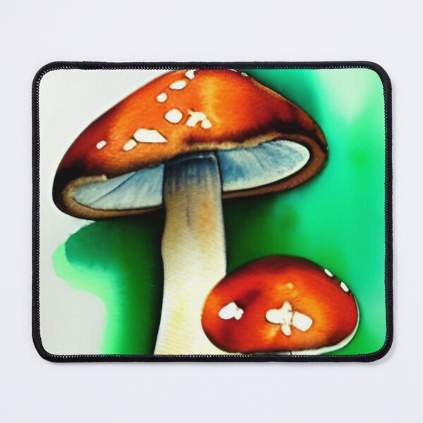 Item preview, Mushrooms watercolor painting designed and sold by Mirarima.