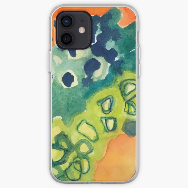 Lively Abstract Watercolor Design iPhone Soft Case