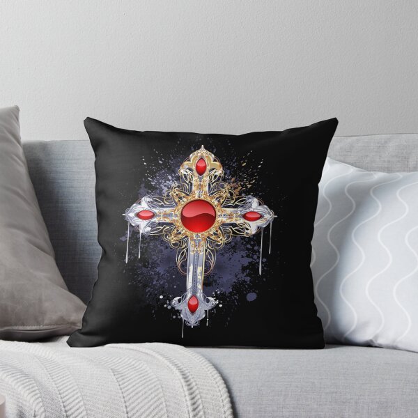Item preview, Gilt cross on black background designed and sold by Blackmoon9.