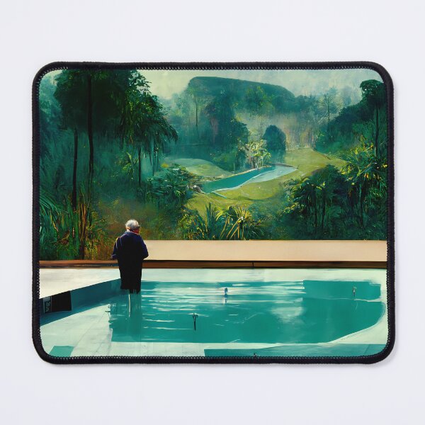 Item preview, Man Standing in Pool in the Jungle designed and sold by endage.