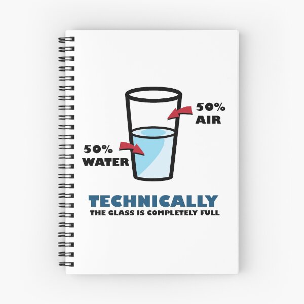 Item preview, The Glass Is Completely Full T-Shirt designed and sold by 5ftshirt.