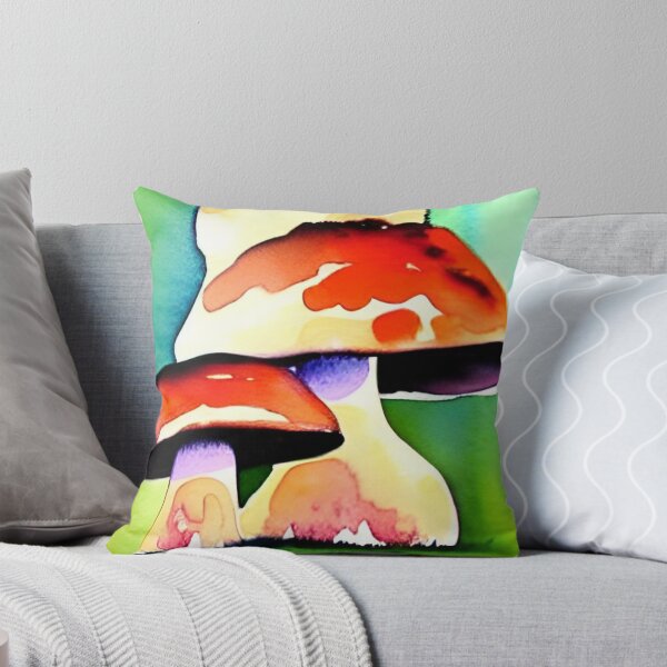 Item preview, Mushrooms watercolor painting designed and sold by Mirarima.
