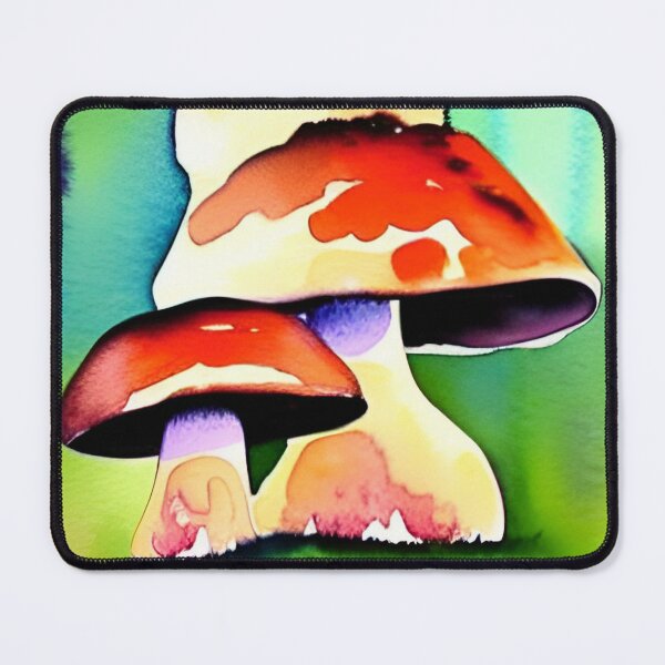 Item preview, Mushrooms watercolor painting designed and sold by Mirarima.