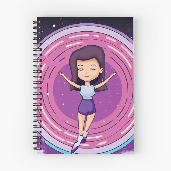 Item preview, Cute girl is floating in space. Artistic Illustration Cartoon Comics Drawing designed and sold by yunuzdemirtas.